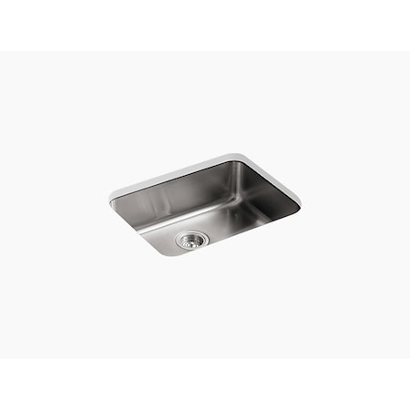 Kohler Kitchen Sink, Undermount Mount, 0 Hole, Stainless 3332-NA